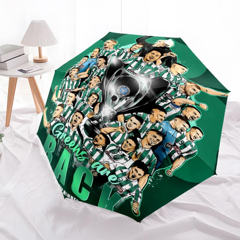 Printed Panathinaikos FCPrinted Folding Umbrella,Outdoor,Leisure,And Travel Umbrella,Durable Umbrella Fabric,Birthday And Holiday Gift