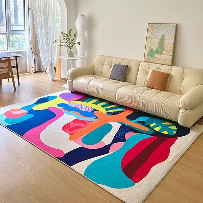 

VIKAMA Ins Color Dopamine High Sense Crystal Velvet Carpet Home Living Room Sofa Dirt Resistant Non-Slip Carpet Home Decoration 40X60CM (1.3X2FT