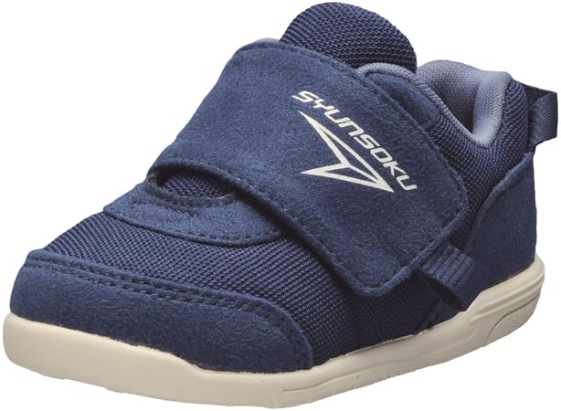 Syunsoku Dětské boty SJB 0990 Námořnická modř 12,0 cm (Unisex, Široký střih, Na suchý zip)