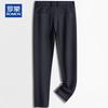 ROMON Men's Plaid Business Casual Straight-Leg Pants