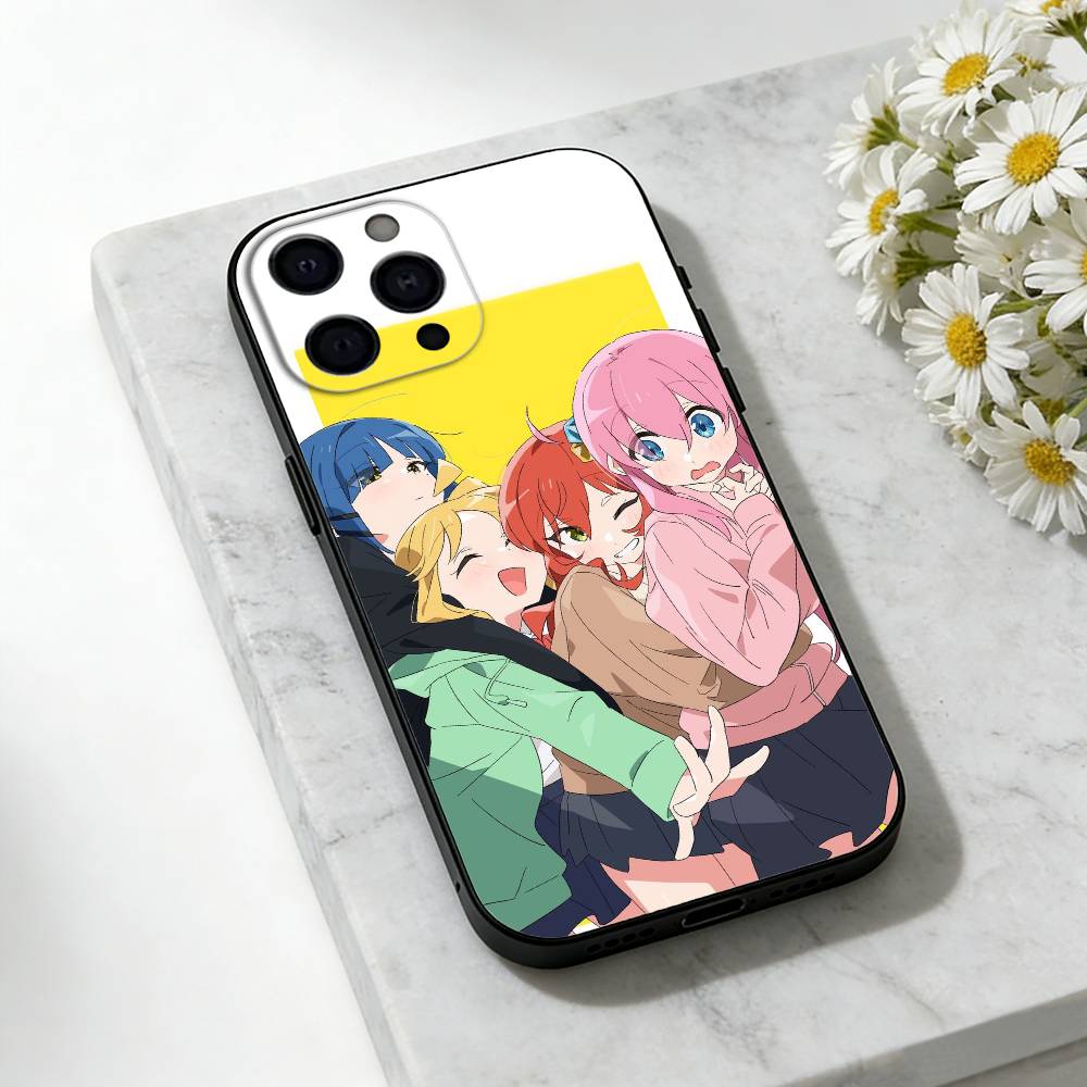 Bocchi the Rock Phone Case Silicone black Soft For IPhone 17,16,15,14,13,12,11,SE,Plus Pro Max iPhone16e