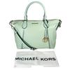 Satchel Shoulder Bag Handbag Cowhide Light Green Women 35S0GYZS3L Used