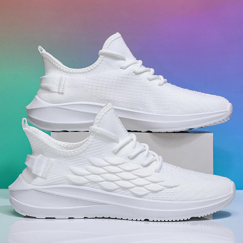 Flyweave Breathable Casual Shoes Men's Mesh Lightweight Sports Shoes Running All-match Men's Shoes