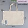 Custom Wear-Resistant Graduation Souvenir Canvas Tote Bag with Ribbon