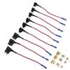 9 Pack 12V Add A Circuit Adapter 3 Types Fuse Tap Holder Standard Mini Low Profile with 5A Blade Fuse