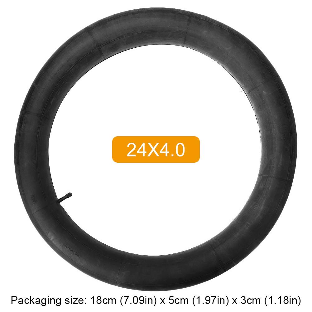 Bike Inner Tube with AV Schrader Valve Wided Spare Tube Butyl Rubber MTB Fat Inner Tube for E-Bike MTB Fat Beach Bikes