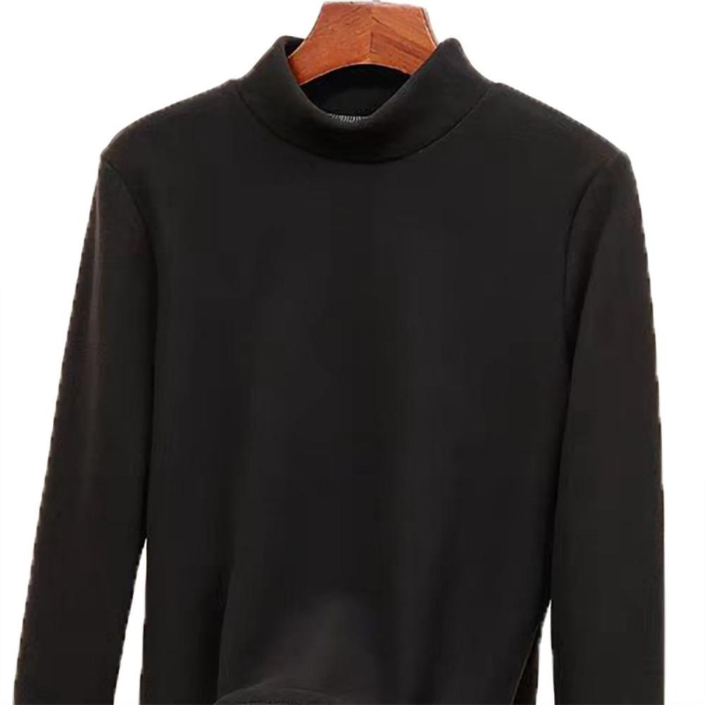 Micro Velvet De Velvet Košile s polovysokým výstřihem Dámská vnitřní podzimní a zimní, vycpaná a zesílená De Velvet střední teplo u krku