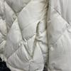 Women's Winter Autumn O-Neck White Duck Down Jacket Coat Loose Short Solid Color Diamond Grid Down Coat
