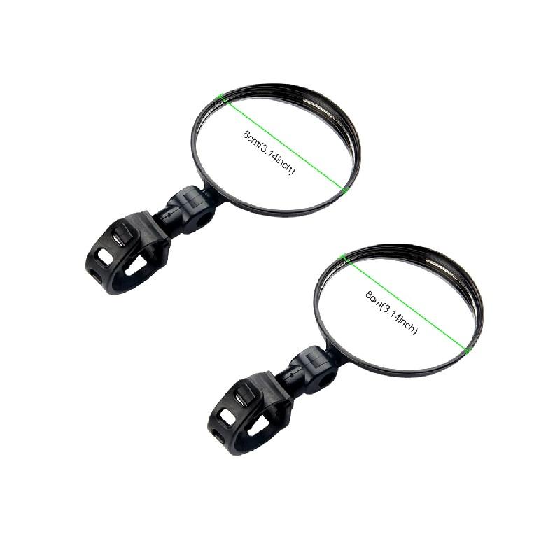 Motorcycles Rearview Mirror Side Mirror For Safety View Turning Left Right Mirror Adjustable Mini Autocycle Rear View