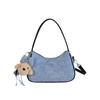Chic Color Block Underarm Bag: Personalized Single Shoulder & Crossbody Handbag for Casual Wear