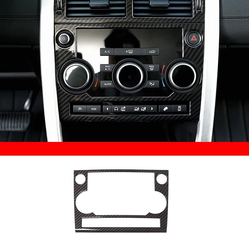 Car Interior Carbon Fiber Style Modified Stickers For Land Rover Discovery Sport 2015-2019 Auto Gear Shift Panel Cover Accessory