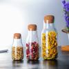 Tea Can Cork Lid Borosilicate Glass Transparent Sealed Jar Coffee Kitchen Finishing Storage Bottle Storage Bottle