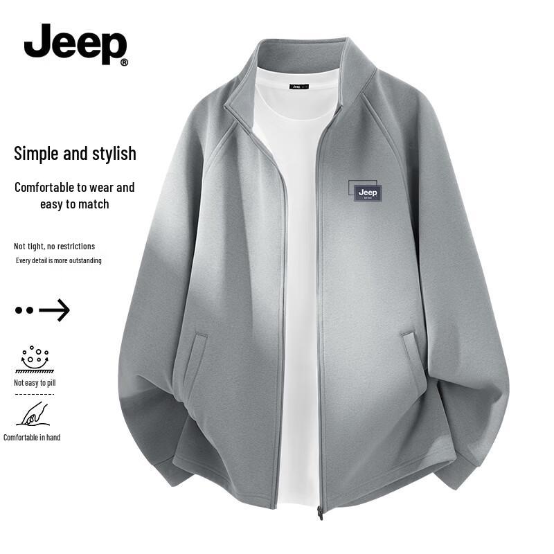 JEEP Men s Quick-Dry Stand Collar Casual Jacket 2XL