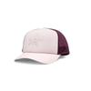 Arcteryx Letter Embroidery Peaked Cap, Same Style for Men and Women, Pink Polyester Polyester Fiber F Curved Eaves Dome 28596-Desert Salt