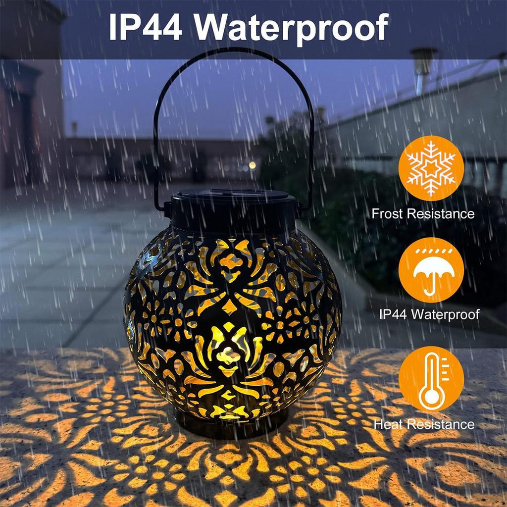 Solar Light Iron Art Hanging Light Chandelier Led Ground Outdoor Lights With Plug Panel Walkway String For-Decoration For-Garden