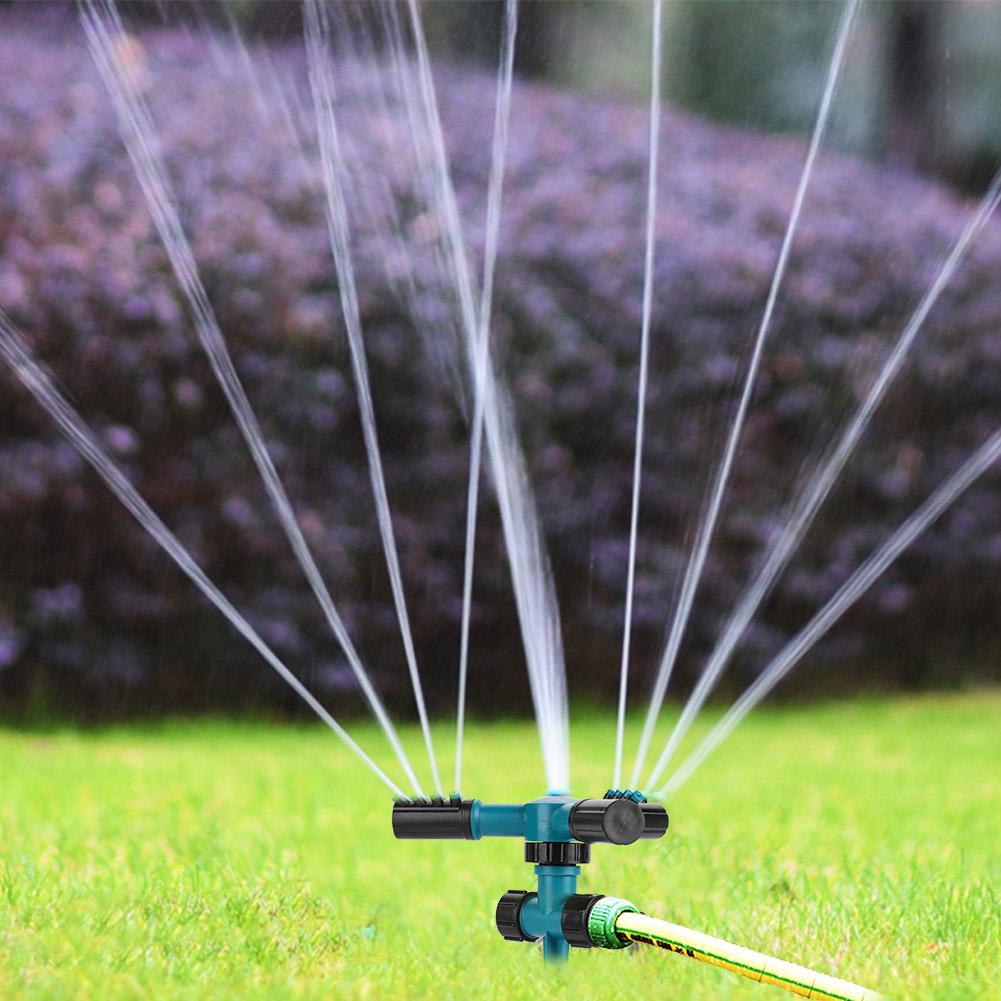 360 degrees  Rotating Lawn Sprinkler with 3 Arms   Automatic Garden Watering Irrigation Tool