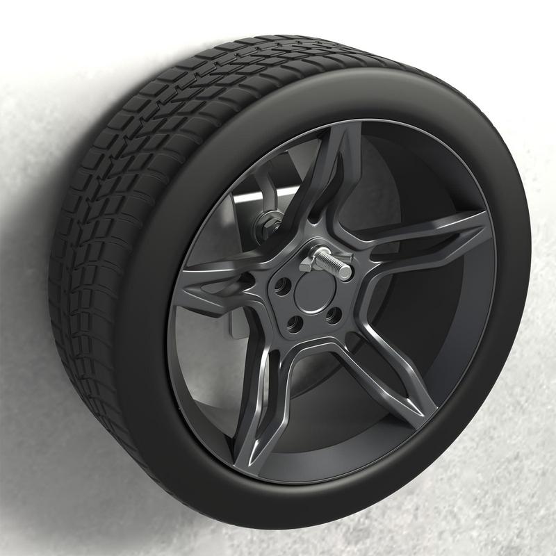 Wall Mount Spare Tire Carrier For Trailer Vehicles Wheel Tire Bracket Holder Tire Carrier Wall Mount For Vehicle Auto Accessory