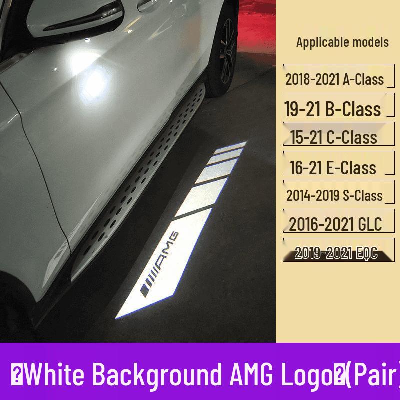 Mercedes-Benz Rearview Mirror Welcome Light for E-Class, A-Class, B-Class, C-Class, S-Class, GLC, EQC - Car Carpet Projection