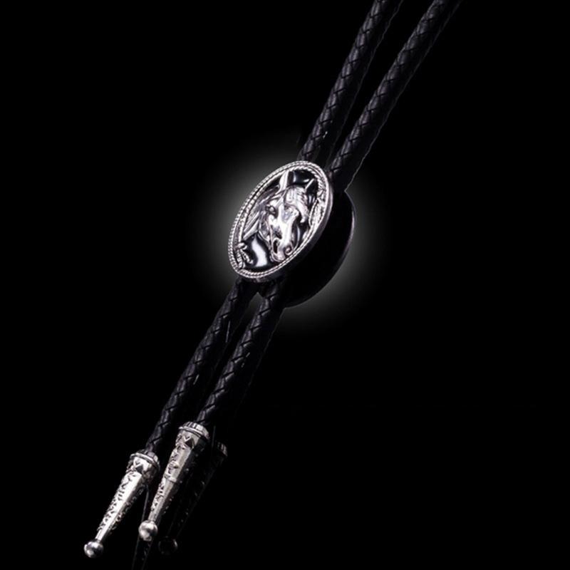 Bolo Tie Punk Shirts Chain Lucky Knot Collar Necklaces Long Neckties Pendant