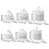1/2/3 Layer Dried Vegetable Net Foldable Mesh Clothes Hanging Dryer  Clothing Drying