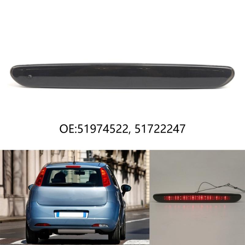 3rd Brake Light Lamp Replacement High Mount LED Tail Rear Brake Light for Punto 12-18 Auto Accessory 51974522 51722247