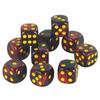 10Pcs/set D6 16mm Colored 6-sided DND Dice Translucent Colors Party Game Polyhedral Dice Role-Playing Acrylic Table Game