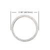 Crystal Silver Dashboard Clock Surrounding Decoration Ring Trim For Porsche