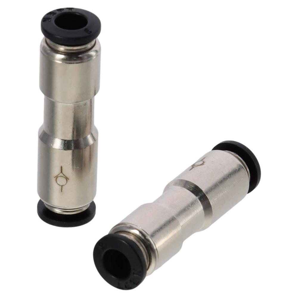 2pcs 1/4" OD Check Valve 1 Way Push to Connect Valve Metalwork One-way Valve Water