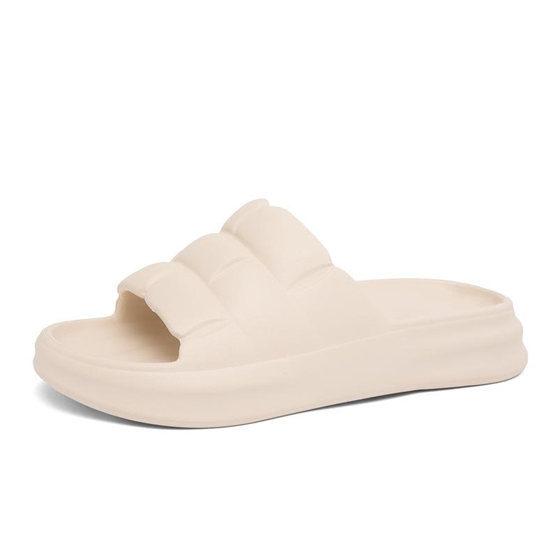 Men's Summer Fashion Open-toed Slippers Korean Version Trend Outer Wear Home Dual-purpose One-word Drag Large-size Couple Drag