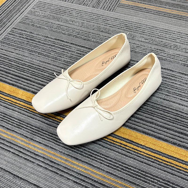 Fashion Fashion Butterfly-Knot Ladies Flats With Shoes Casual Female Soft Footwear Shallow Ballet Flats Slip On Shoes For Women