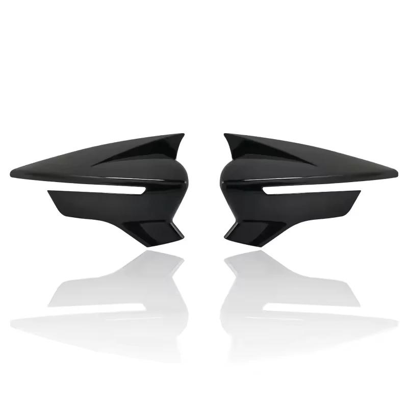 Decoration Carbon Fiber Glossy Black Door Mirror Cover For SEAT LeonMK3 3.5 2013- Car Rearview Accessories Glossy Black