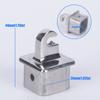 Internal Eye End Bimini Top Fitting Square Tube Awning Hardware Fitting in Polished Stainless Steel, Slide Cap Insert Part for Shade Frame Repair and