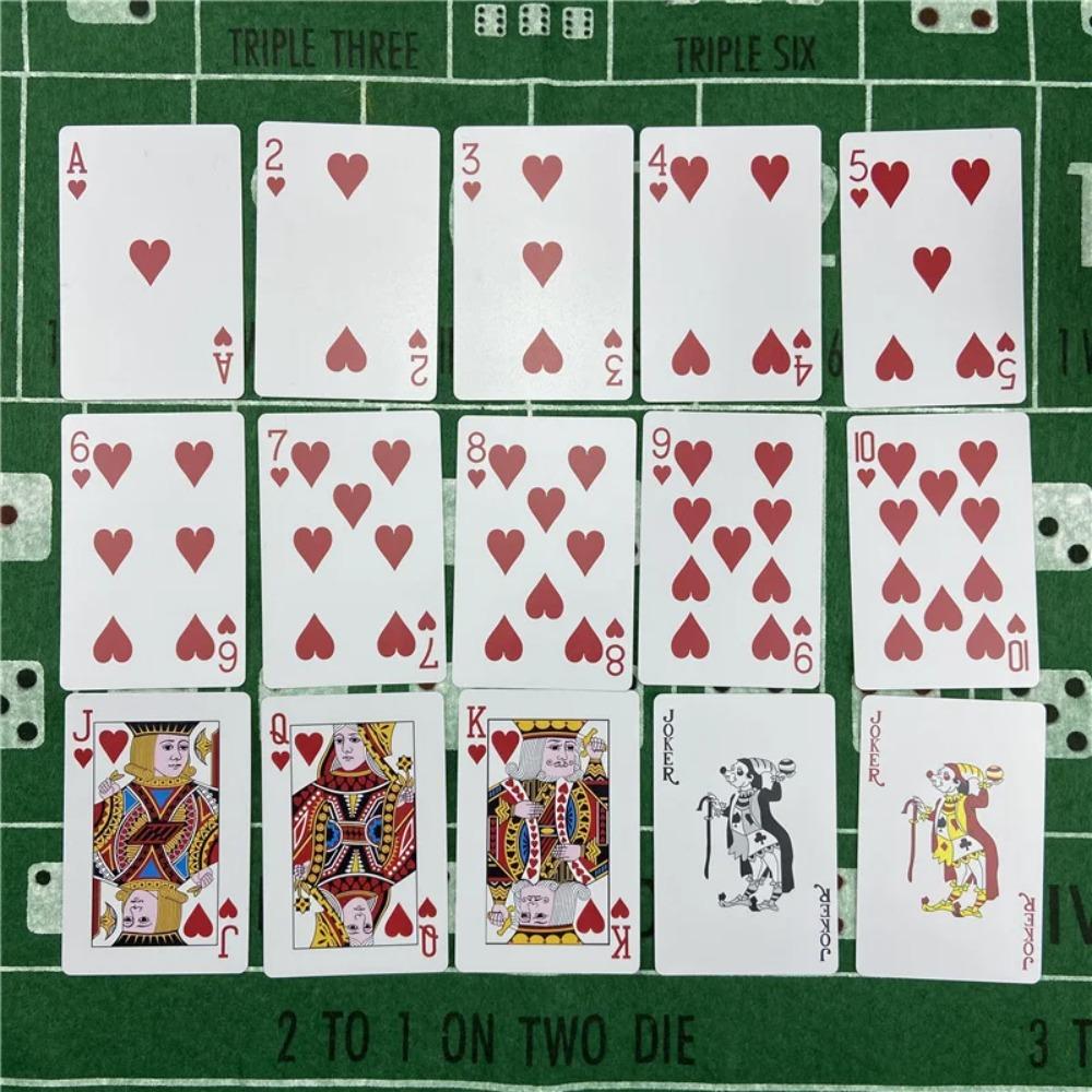 Waterproof PVC Playing Cards Durable Poker Cards 1 Deck Used For Bar Games And Texas Hold'em Care