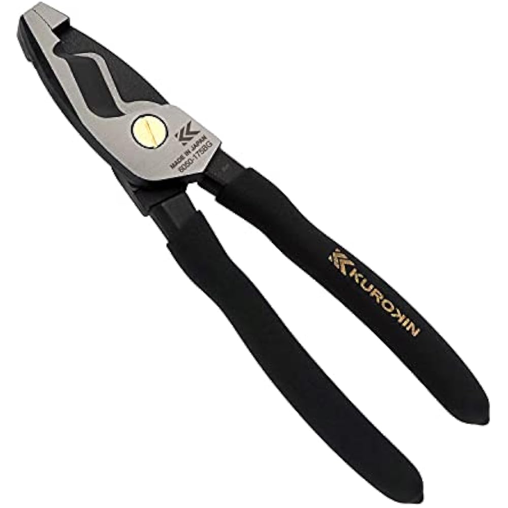 Fujiya (Fujiya) cable pliers, black gold, 175 mm, 6050-175BG