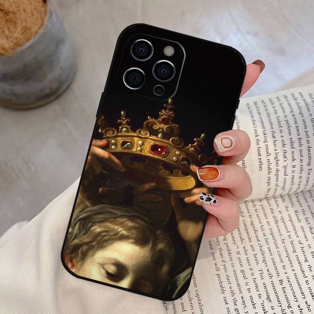 Classical Aesthetic Art  Phone Case For iPhone 17, 16,15,14,13,12,11 Plus,Pro Max, Others Soft Black Cover