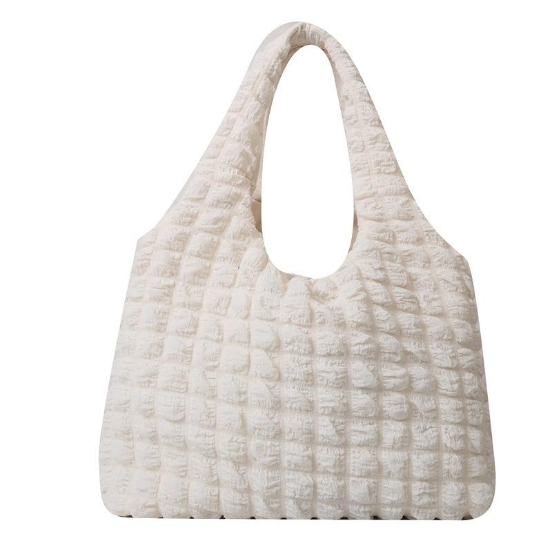 Personalized Pleated Bubble Women's Bag 2024 New Street Style Handbag Casual Large Capacity Single Shoulder Underarm Cloud Bag