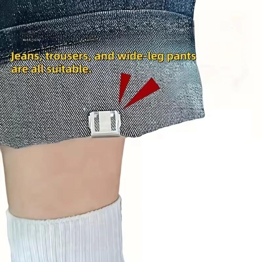 20pcs Non-Slip Leg Shortening Clip Transparent Pants Edge Clip Clothes Fixing