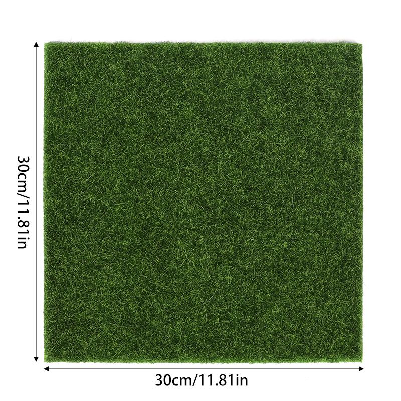 1Pcs 15cm/30cm Artificial Grassland Simulation Moss Lawn Turf Fake Green Grass Mat Carpet DIY Micro Landscape Home Floor Decor