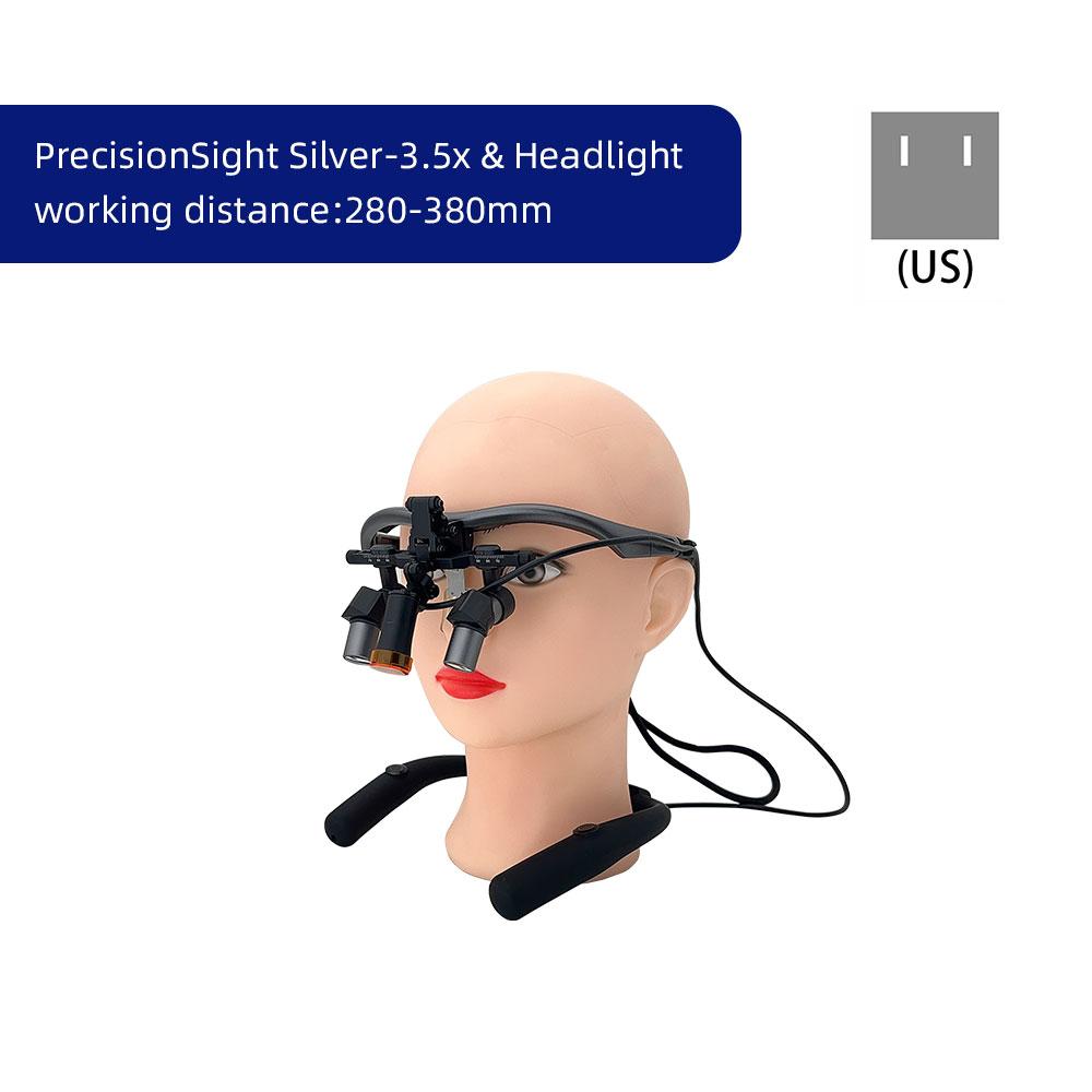 3.5X/4.5/5.5X/6.5X Dental Loupes Headlight Set Wearing Glasses Magnifying The Mirror Oral Glass Surgery Hd Led Equipment