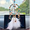 Vintage Crystal Feathers Wind Chimes Car Hangings Home Decorations Handmade Ornaments Bedroom  Accessories For Girls Gifts