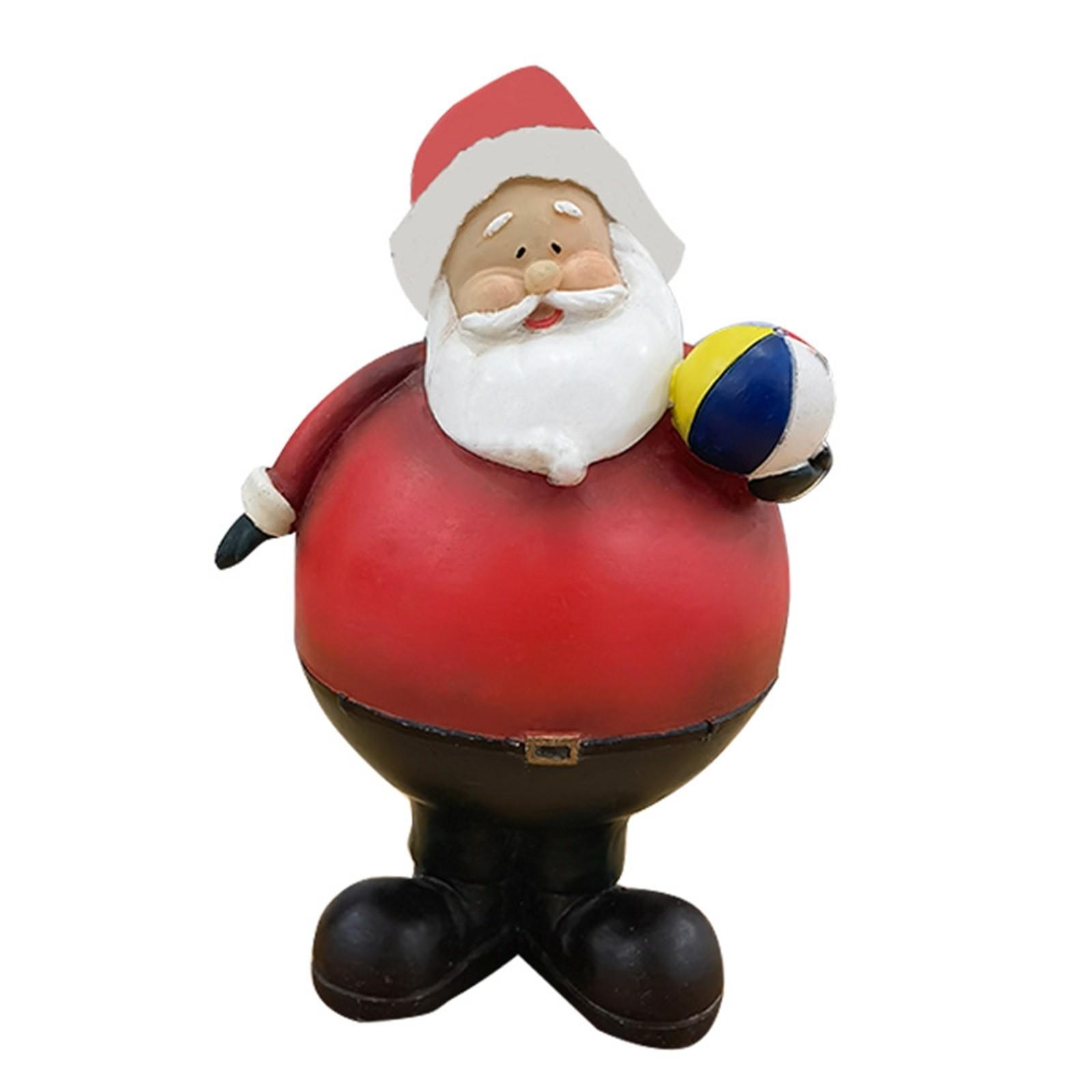 

Большой пузатый Санта-Клаус держит шар Рождественские украшения для рабочего стола в помещении One Size