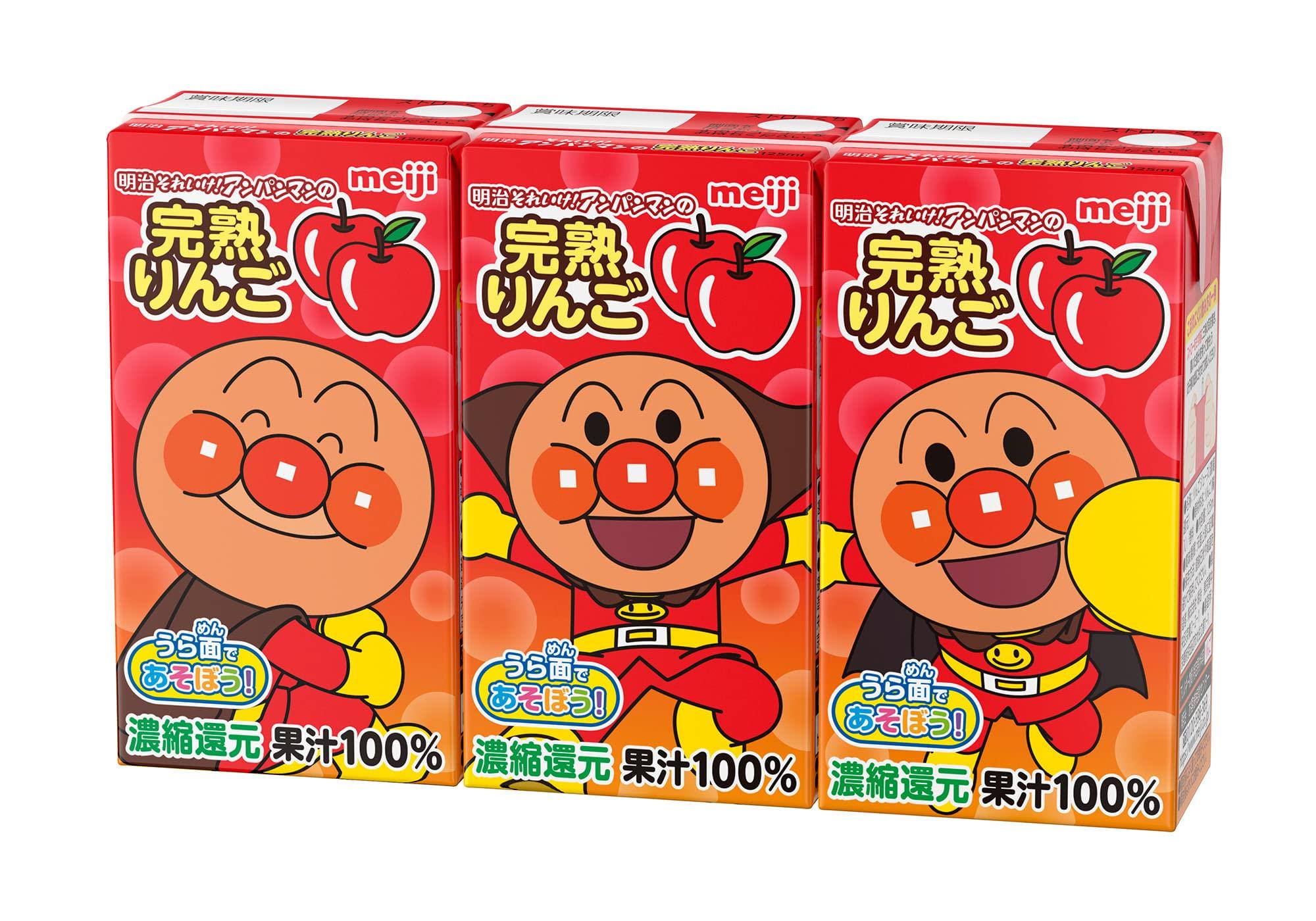 

Meiji Anpanman Ripe Apple 125ml Room Temperature 36 Bottles 100, (Paper Carton, Storage),