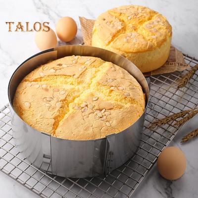 Anneau à gâteau réglable de 6 à 12 pouces, anneau de cuisson en acier inoxydable, moule à gâteau réutilisable de qualité alimentaire, outil de cuisson