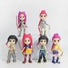 6-Piece/Set Anime Kpop Demon Hunt Series Figurine Toy Set Desk Statues Ornament for Halloween Christmas Kids' Gifts