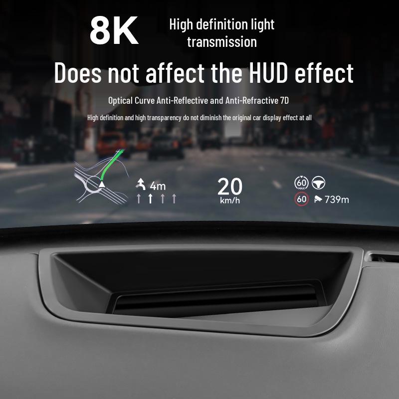 Blue Mountain Curved HUD Protector Dust Cover for 23-24 Wey Model Car Dashboard