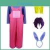 Büyülü Sirk Cosplay Bodysuit Tulum Kadınlar İçin Cadılar Bayramı Pomni Rol Oyunu