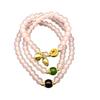 Pink Imitation Jade Beaded Bracelet - Fashionable Design, Single Strand Women's Gift Bracelet for Friends.