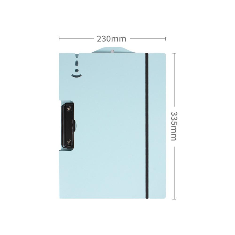 Creative Strap Design A4 File Folder Multifunction PP Exam Paper Storage Clip Memo Clip Board Stationery