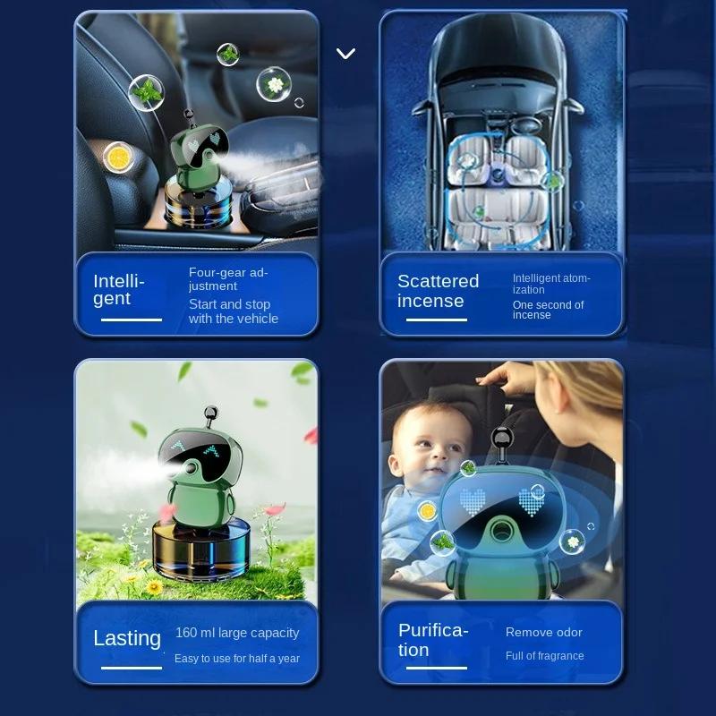 New Car Fragrance Robot Intelligent Aromatherapy Machine Car Perfume Seat High-end Air Purification Aromatherapy Deodorant