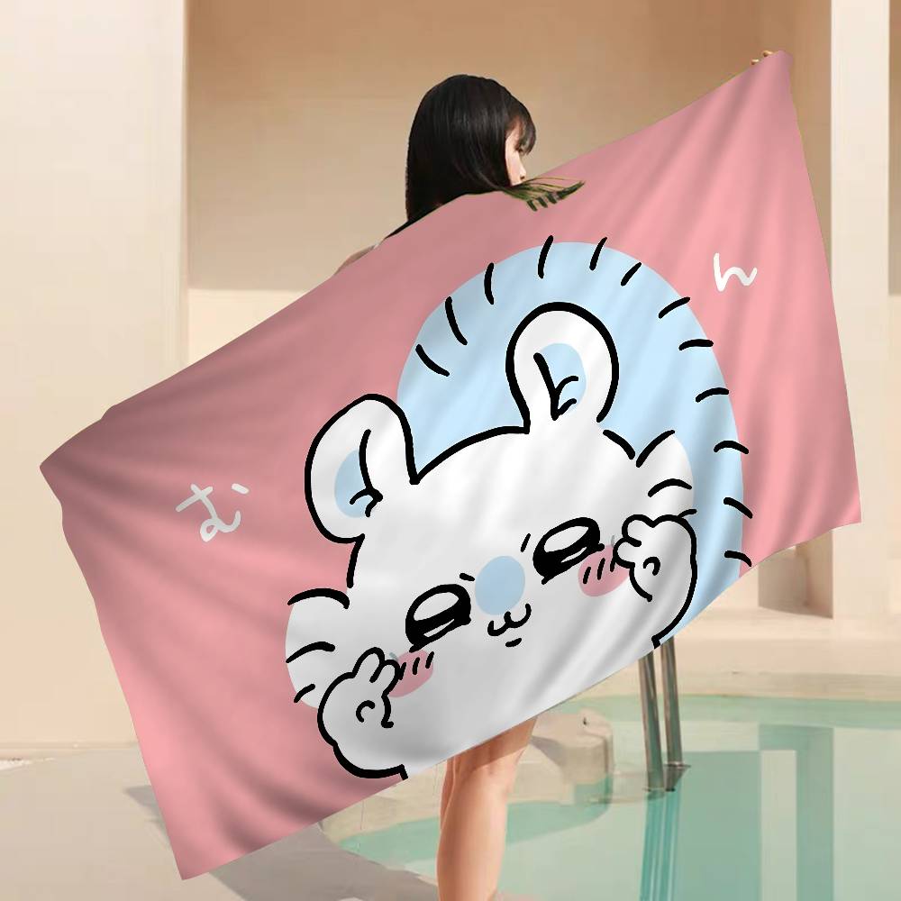 Cartoon M-Momonga Anime Beach Swimming Towel Soft Absorbent Washcloth Children's Gifts for Kids Travel Camping Gym